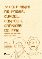 Capa para 3ª Coletânea de poesia, cordel, contos e crônicas do IFPB: homenagem à Maria Valéria Rezende e Kydelmir Dantas de Oliveira